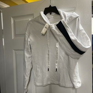 Anthropologie cropped shirt with hood size small